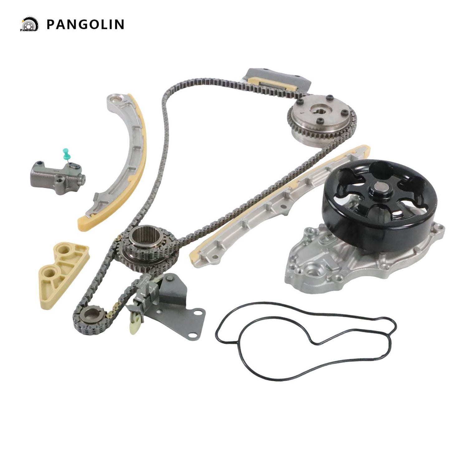 PANGOLIN Engine Timing Chain Kit with Water Pump Tensioners Fit for 2006-2011 Honda Civic Timing Belt Kit Engine Replace Part OE TS21136, G56331, G56332