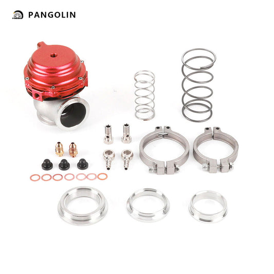 PANGOLIN Fits Tial 44mm MVR44 V-Band External Water Cold Turbo 44mm Wastegate Universal Flange Turbo, Red