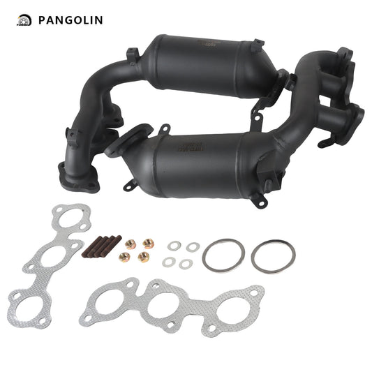 PANGOLIN Left & Right Exhaust Manifold Catalytic Converter Kit 16392 16393 Fit for 2004-2006 Toyota Sienna 3.3L EPA Catalytic Converter Replace Part OE 641297 674827 40373 50274