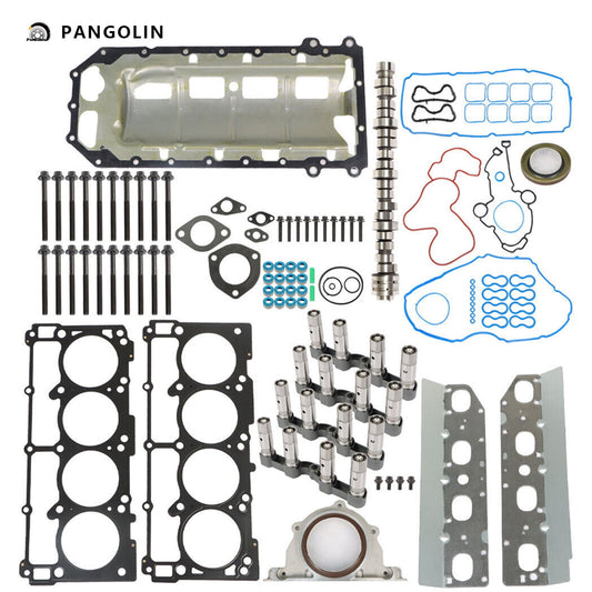 PANGOLIN MDS Camshaft Lifters Kit with Gaskets 53021726AE Fit for 2009-2015 Jeep Grand Cherokee, Dodge Durango Challenger, Ram 1500 2500 3500 Engine Camshaft Bolt Aftermarket Replace Part