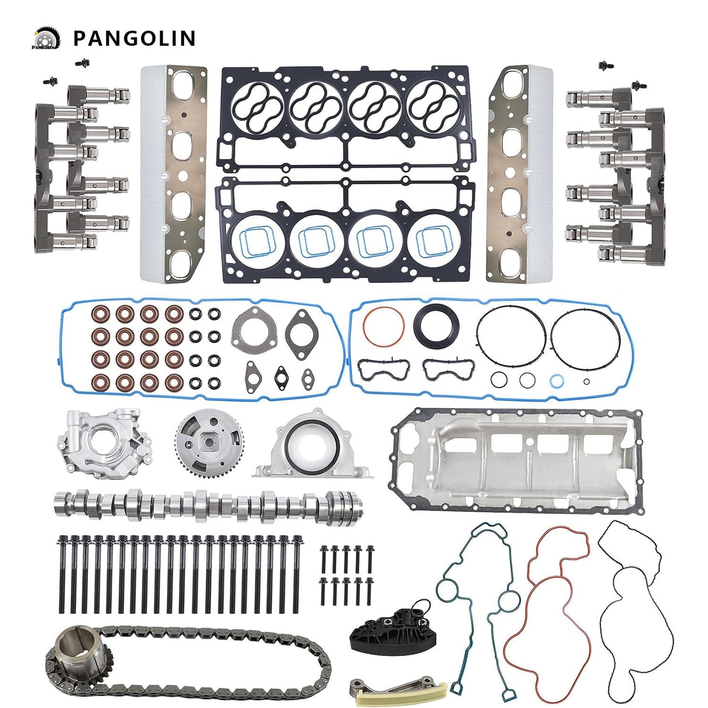 PANGOLIN MDS Camshaft Lifters Kit with Oil Pump 53022263AF Fit for 2009 Chrysler Aspen, 2009 Dodge Durango, 2009-2010 Dodge Ram 1500, 2011-2015 Ram 1500 Engine Camshaft Bolt Aftermarket Replace Part