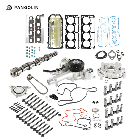 PANGOLIN MDS Camshaft Lifters Kit with Water & Oil Pump 53021728AC Fit for 2009-2010 Ram 1500, Dodge Aspen Durango Engine Camshaft Bolt Aftermarket Replace Part