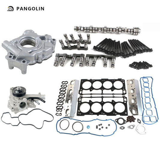 PANGOLIN MDS Camshaft Lifters Kit with Water & Oil Pump CR345HS-C Fit for 2009-2015 Dodge Challenger Charger Durango, 2009-2010 Jeep Commander Engine Camshaft Bolt Aftermarket Replace Part