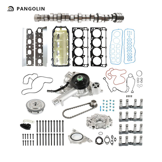 PANGOLIN NON-MDS Camshaft Lifters Kit with Wafter & Oil Pump 53022314AD Fit for 2009-2019 Dodge Ram 2500 3500, 2011-2019 Ram 2500 3500 Engine Camshaft Bolt Aftermarket Replace Part OE 53021572AA