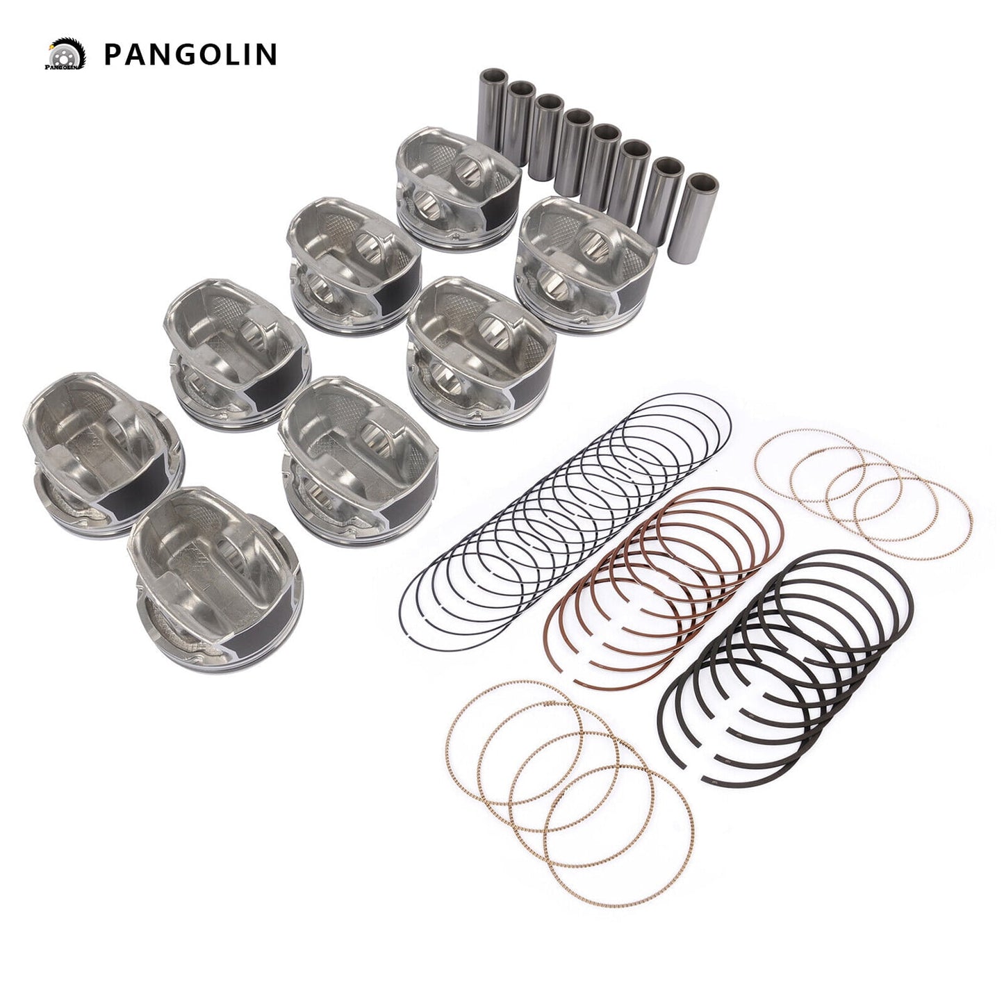 PANGOLIN Pistons Set Kit 53022257AE Fit for 2009-2016 Chrysler 300 Aspen, Dodge Challenger Durango, Ram 1500 2500 3500 Engine Camshaft Bolt Aftermarket Replace Part OE 53022257AD; 53022257AA