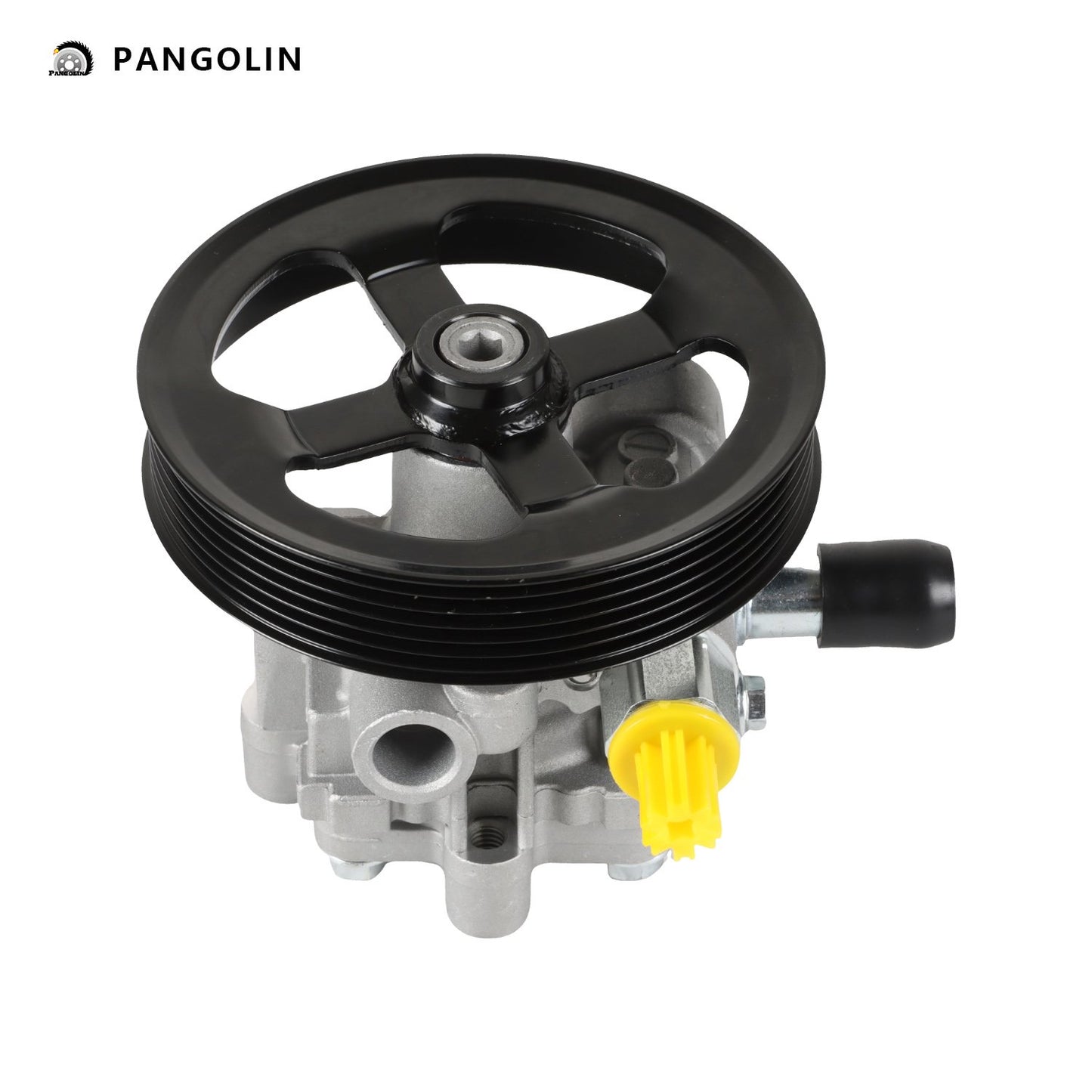 PANGOLIN Power Steering Pump with Pulley 20-2401 Compatible with 2007-2012 Dodge Caliber, 2007-2017 Jeep Compass, 2007-2017 Jeep Patriot Power Assist Steering Pump Replacement Part