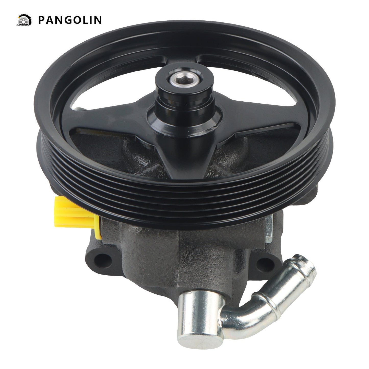 PANGOLIN Power Steering Pump with Pulley 20-386 Compatible with 2009 F-150, Lobo V8 4.6L 5.4L Power Assist Steering Pump Replacement Part OE 20386, 9L3Z3A674B, 9L3Z3A674BRM