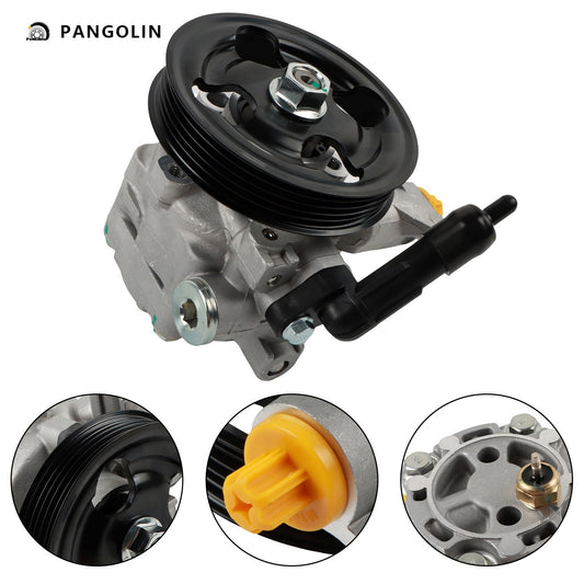 PANGOLIN Power Steering Pump with Pulley 21-5196 Compatible with 2005-2009 Subaru Legacy Outback 2.5L Power Assist Steering Pump Replace Part OE 34430-AG03B, 34430AG03B, 34430AG03A