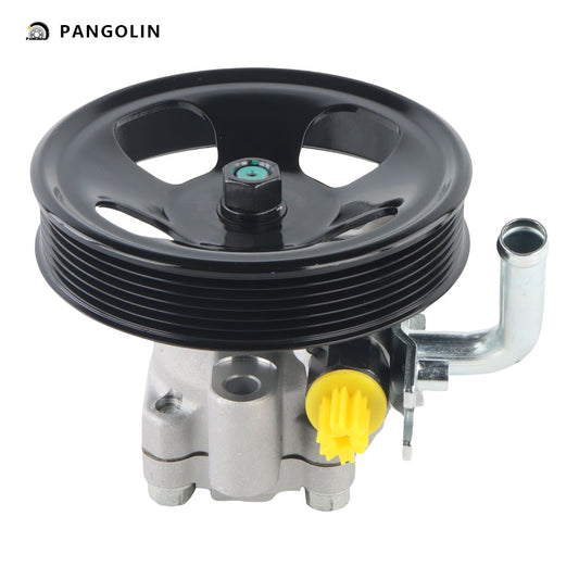 PANGOLIN Power Steering Pump with Pulley 21-5449 Compatible with 2005-2009 Hyundai Tucson, 2005-2010 Kia Sportage Power Assist Steering Pump Replacement Part OE 57100 2E100,571002E100