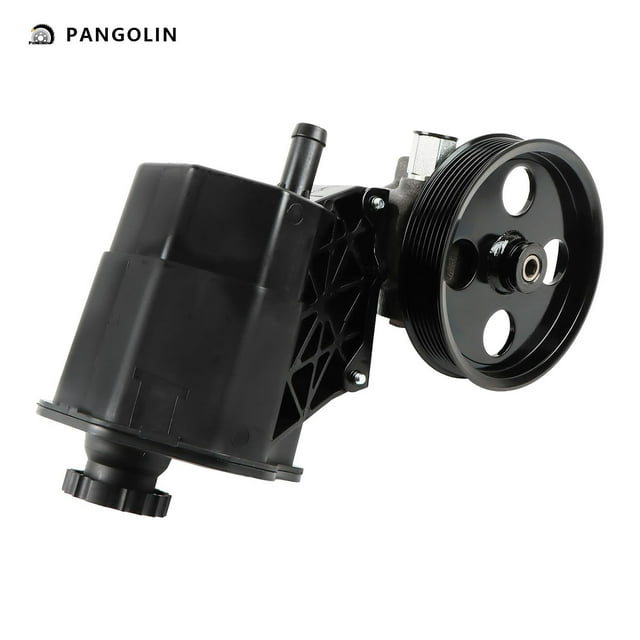 PANGOLIN Power Steering Pump with Pulley & Reservoir 20-70269 Fits for 2002 2003 2004 2005 2006 2007 Ram 1500 Power Assist Pump, Replace OE 55-7154, 52113240AF, 5073240AA