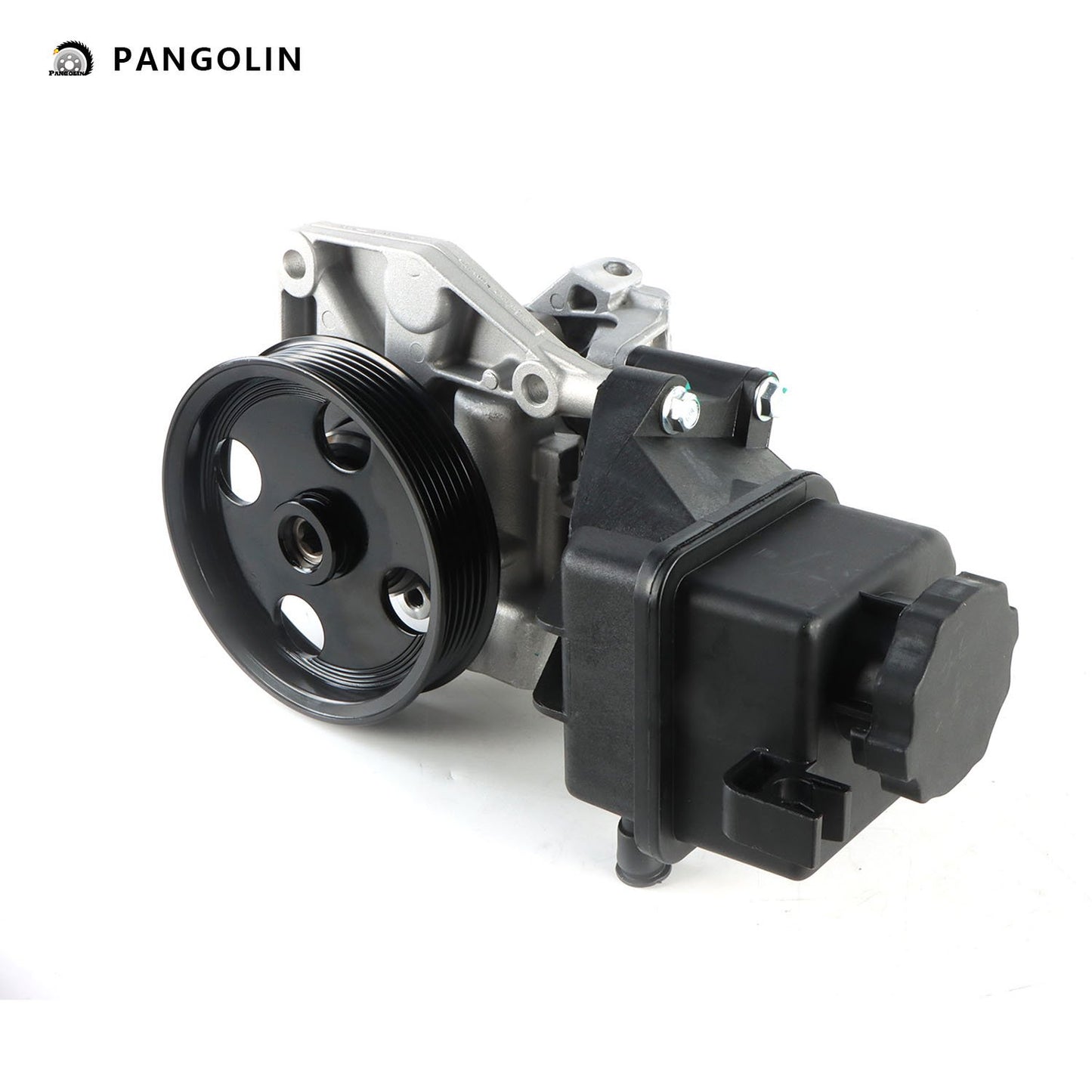 PANGOLIN Power Steering Pump with Pulley & Reservoir 21-623 Compatible with 2012-2014 Mercedes-Benz C350 C300 Power Assist Steering Pump Replacement Part OE 21623, 64666301, 9901269