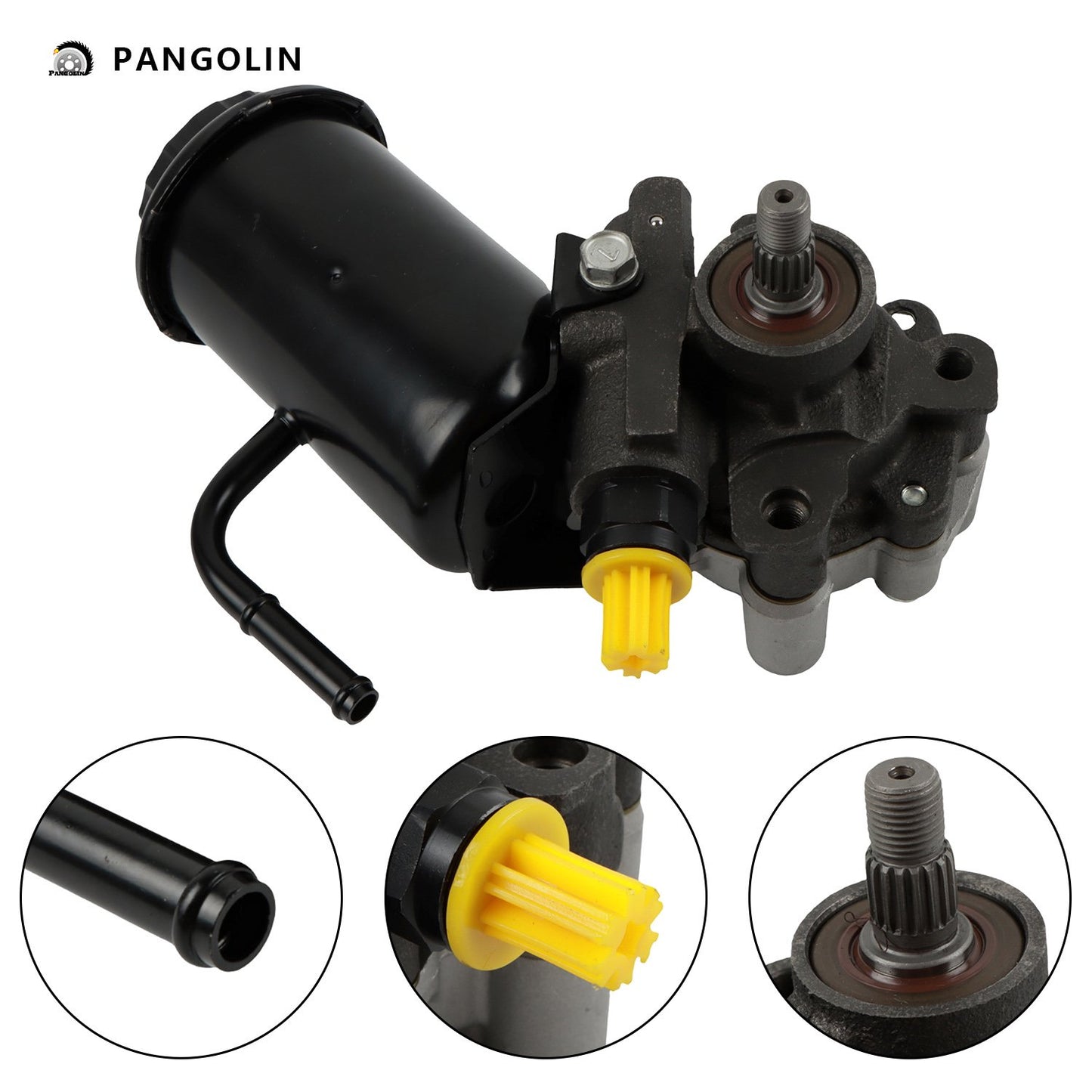 PANGOLIN Power Steering Pump with Reservoir 21-5229 Compatible with 1995-2004 Toyota Tacoma 4Runner T100 3.4L Power Assist Steering Pump Replace Part OE 5478N, 44320-0W030, 443200W020