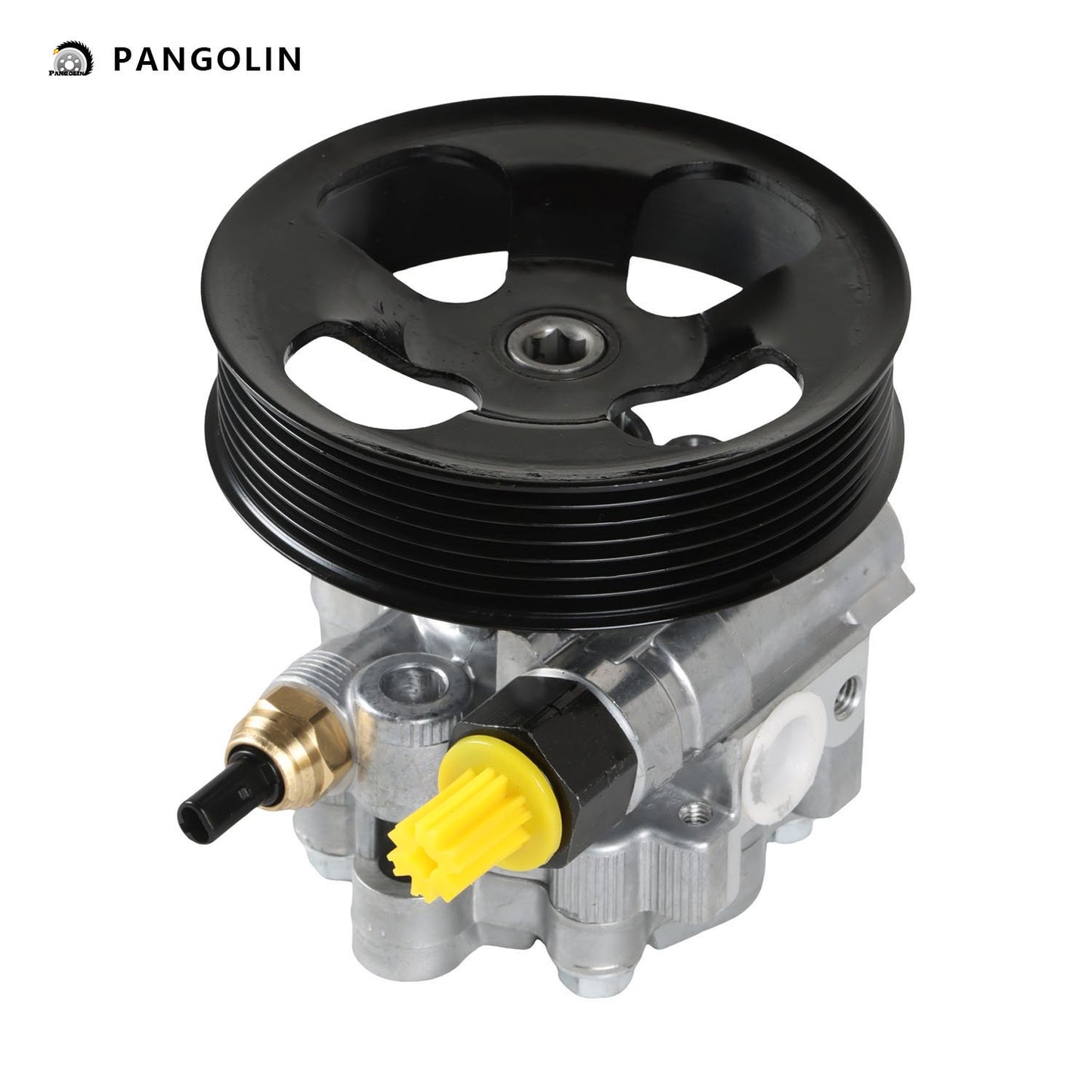 PANGOLIN Power Steering Pump with Pulley 21-5484 Compatible with 2005-2018 Toyota Tacoma L4 2.7L Power Assist Steering Pump Replacement Part