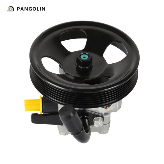 PANGOLIN Power Steering Pump with Pulley 21-667 Compatible with 2001-2006 Hyundai Santa Fe V6 2.7L Power Assist Steering Pump Replacement Part