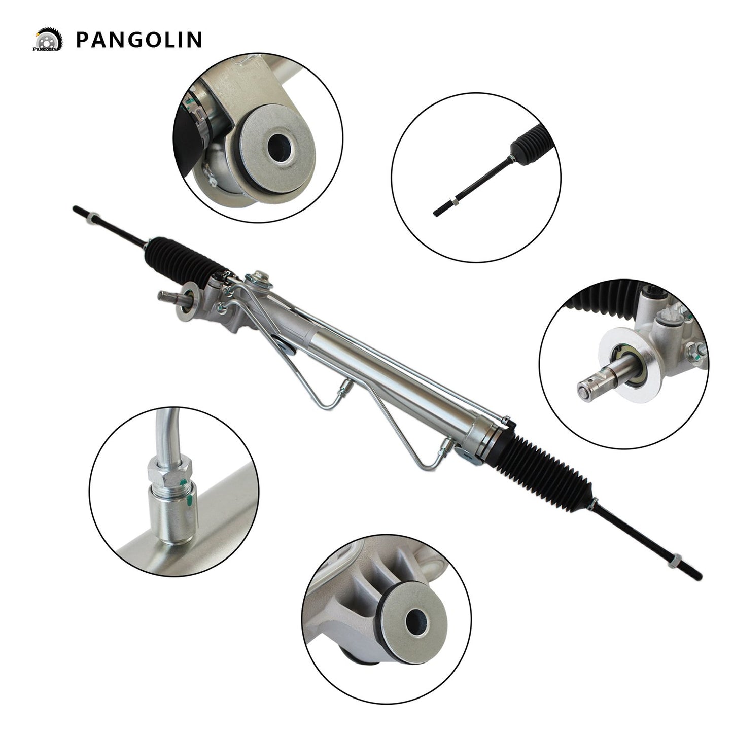 PANGOLIN Power Steering Rack with Pinion Assembly 22-1000 Fit for 1999-2007 Chevrolet Silverado 1500, 1999-2007 GMC Sierra 1500 Professional Power Steering Rack Replacement Part OE 97-1000