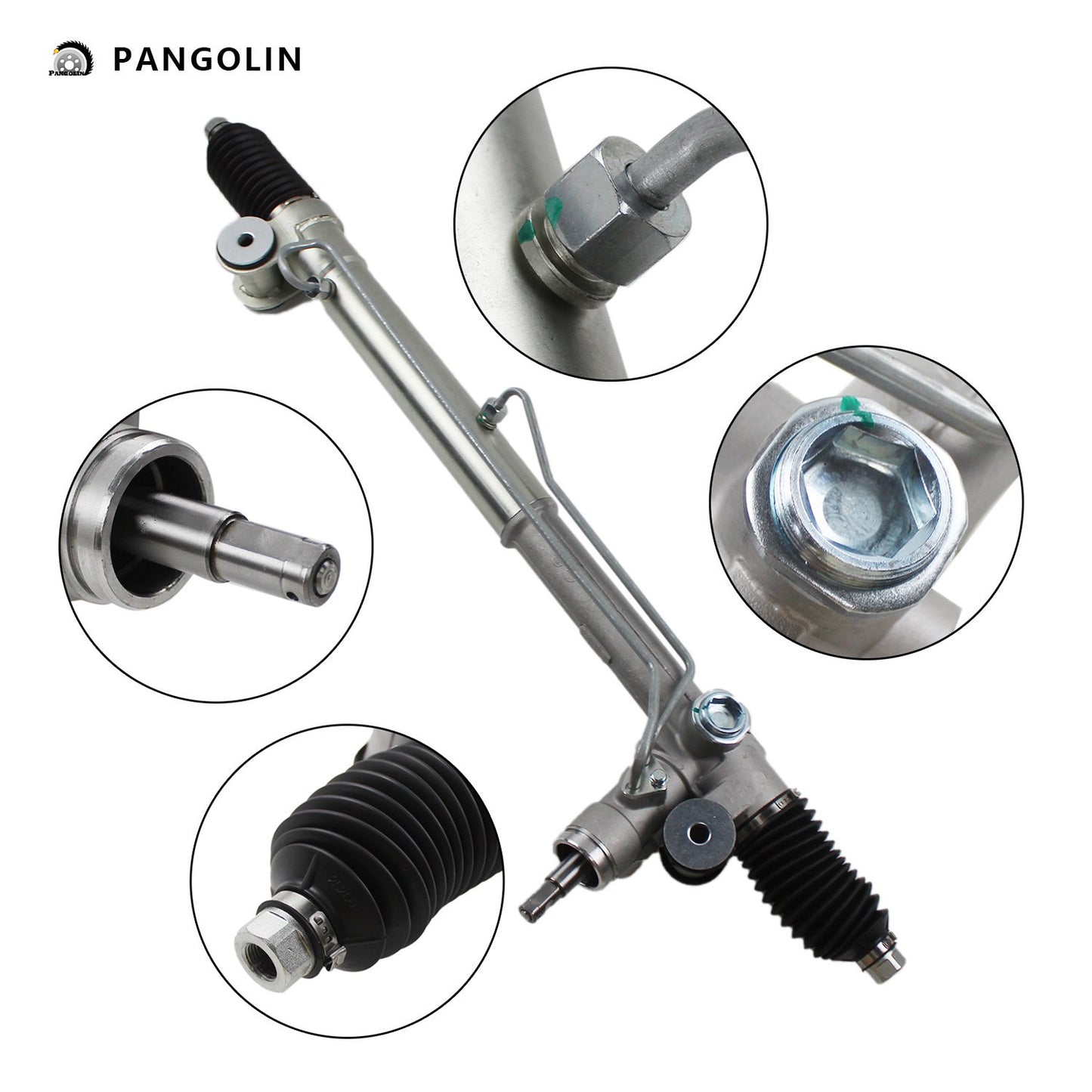 PANGOLIN Power Steering Rack with Pinion Assembly 22-1014 Fit for 2003-2009 Chevrolet Trailblaze, 2002-2009 GMC Envoy, 2003-2008 Isuzu Ascender Professional Power Steering Rack Replacement Part