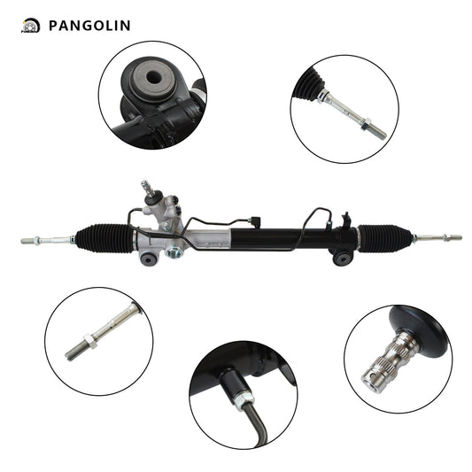 PANGOLIN Power Steering Rack with Pinion Assembly 26-2617 Fit for 2001-2007 Toyota Highlander, 2004-2006 Lexus RX330, 2007-2009 Lexus RX350 Professional Power Steering Rack Replacement Part