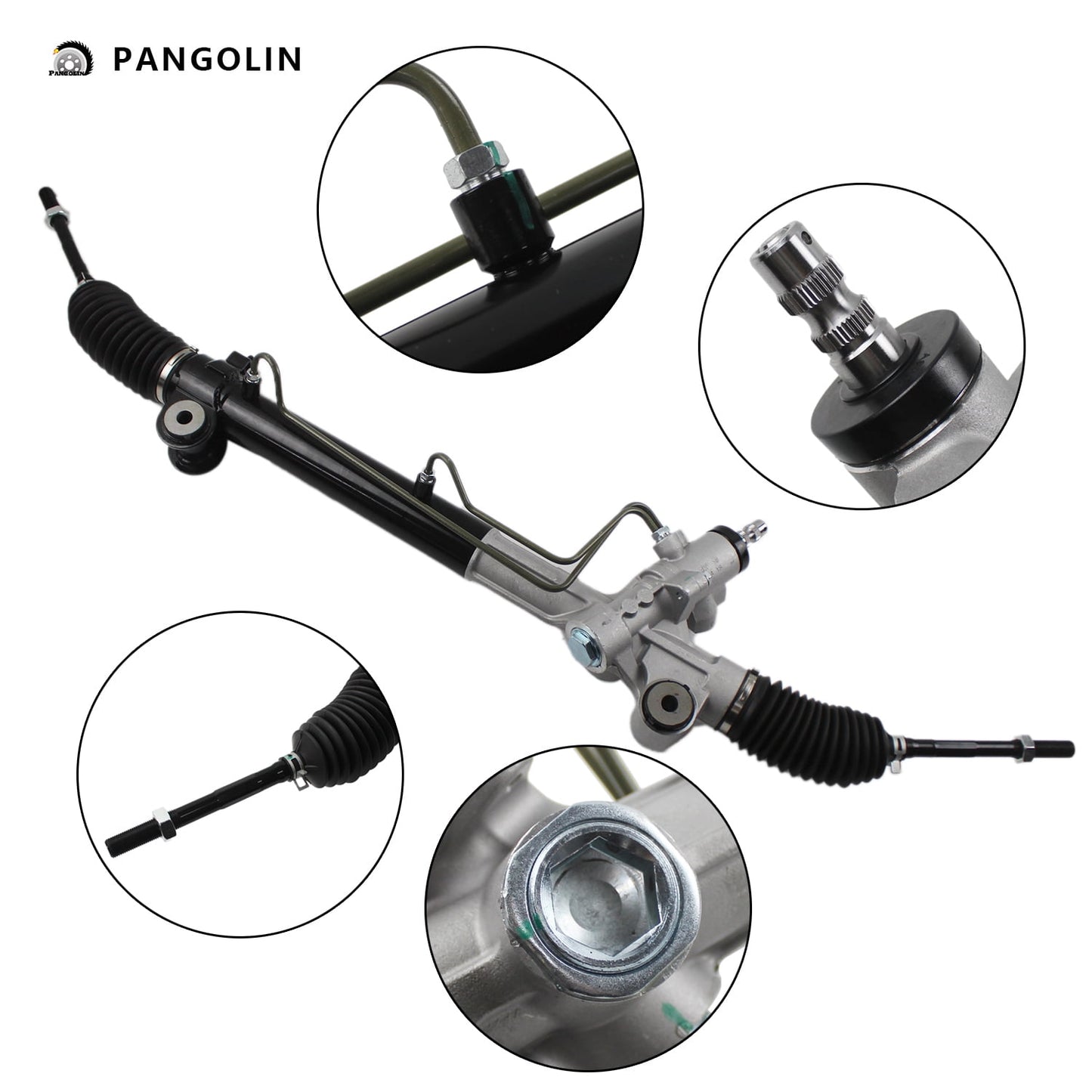 PANGOLIN Power Steering Rack with Pinion Assembly 26-2619 Fit for 2004-2010 Toyota Sienna V6 3.3L 3.5L Professional Power Steering Rack Replacement Part OE 4425008040, 4550309250