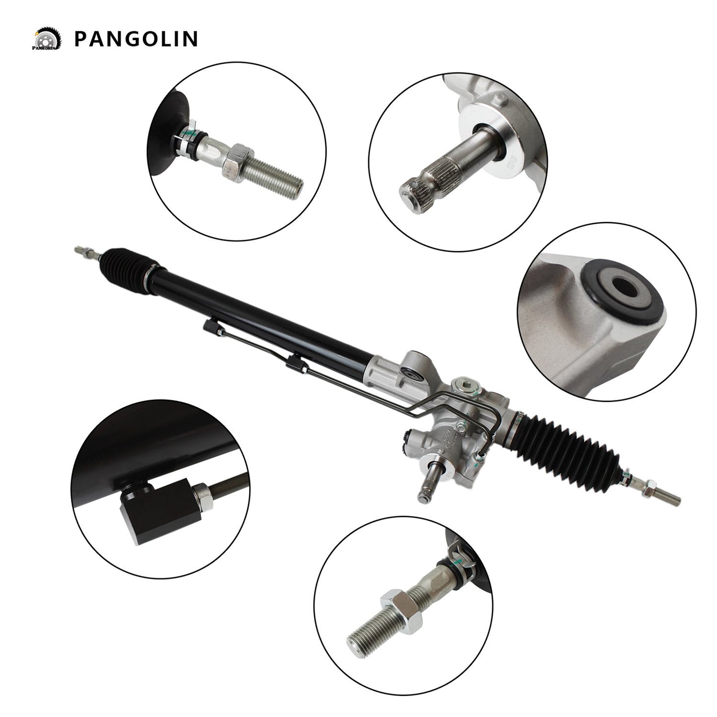 PANGOLIN Power Steering Rack with Pinion Assembly 26-2703 Fit for 2004-2008 Acura TL, 2003-2007 Honda Accord Professional Power Steering Rack Replacement Part OE 53601SDAA01, 53601SDAA02