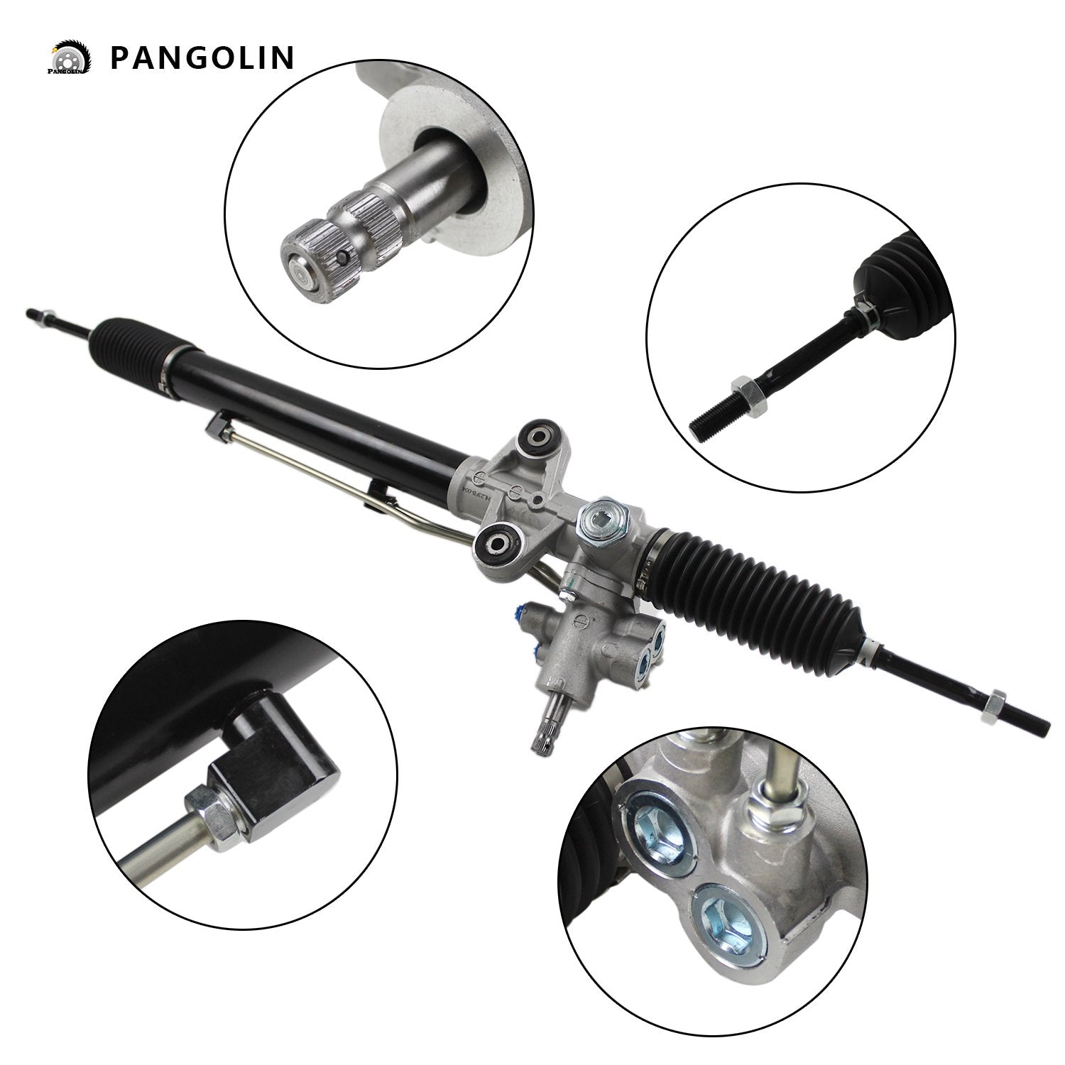 PANGOLIN Power Steering Rack with Pinion Assembly 26-2719 Fit for 2003 ...