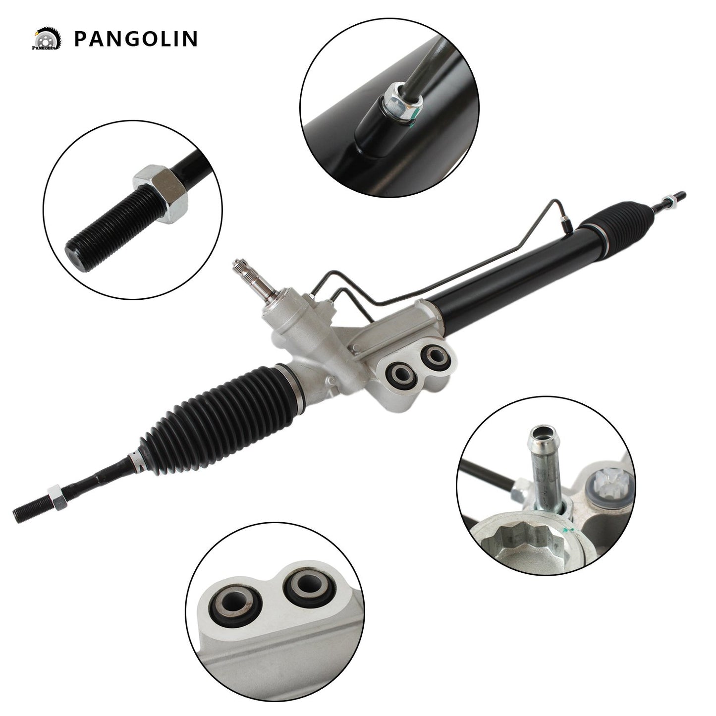 PANGOLIN Power Steering Rack with Pinion Assembly 26-3033 Fit for 2005-2014 Nissan Frontier, Pathfinder, Xterra Professional Power Steering Rack Replacement Part OE 48521EA000, 48521EA025