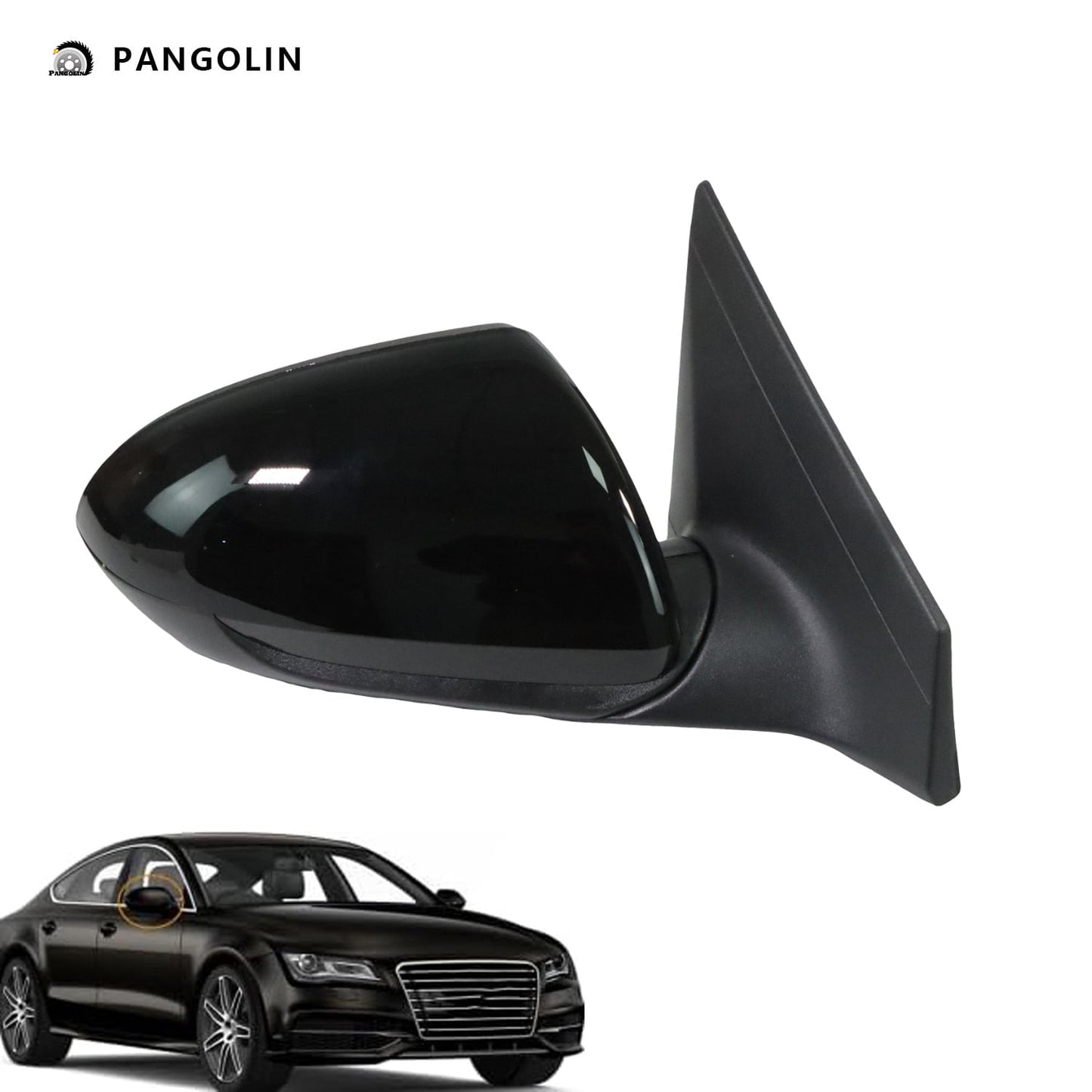 PANGOLIN Right Passenger Side View Mirrors 87620F3020 HY1321226 Fits for 2017-2020 Hyundai Elantra Power Glass Power Turn Signal 7 Pins Passenger Side Mirror Assembly