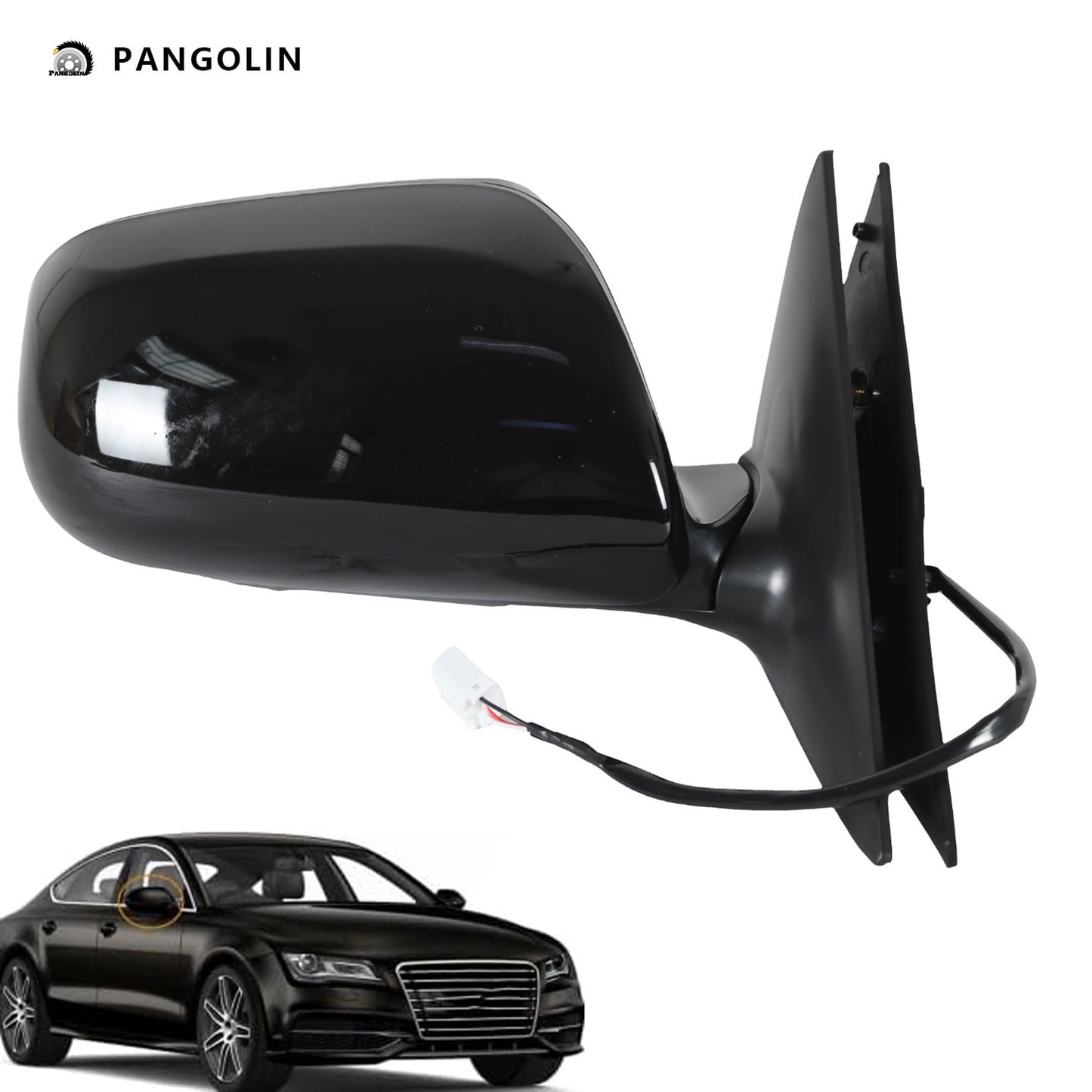 PANGOLIN Right Passenger Side View Mirrors 8794006924 TO1320215 Fits for 2007-2011 Toyota Camry Power Glass Manual Fold 3 Pins Passenger Side Mirror Assembly