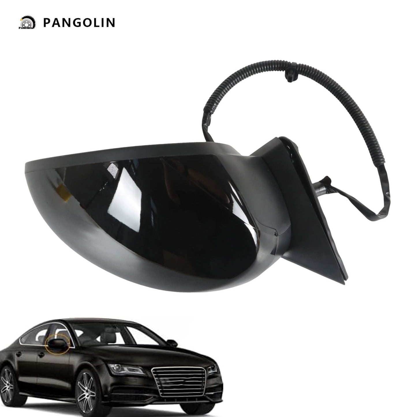 PANGOLIN Right Passenger Side View Mirrors HO1321350 Fits for 2022-2023 Honda Civic LX Sport Power Glass Manual Fold 3 Pins Passenger Side Mirror Assembly