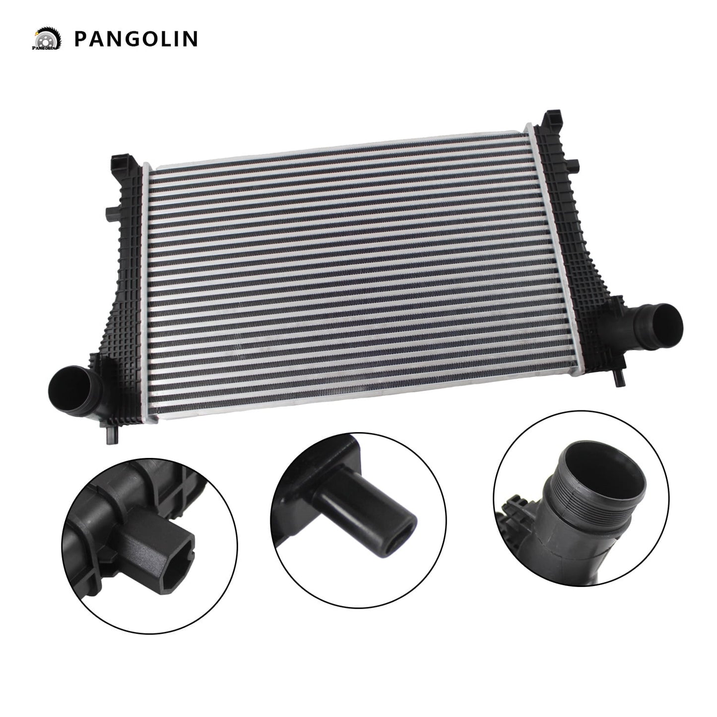 PANGOLIN Turbo Intercooler 5Q0145803K Fit for 2015-2020 Audi A3 S3 TT TTS, 2015-2021 Volkswagen Golf GTI Jetta Front Air Cooler Intercooler Replacement Part OE 96494, 30291, 5Q0145803H