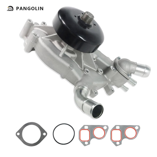 PANGOLIN Water Pump Kit with Thermostat 2 Metal Gaskets AW5104 Fits for Avalanche, Suburban, Silverado, Escalade, Savana, Yukon, Tahoe, Sierra 4.8L 5.3L 6.0L Professional Replace Part