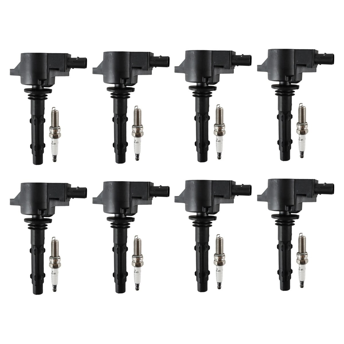 POLARPRA 8PCS UF535 Ignition Coils Pack & Iridium Spark Plugs Compatible with Mercedes-Benz CLS550 E550 S550 GL450 SL550 ML550 S450 CL550 CLK550 G550 V8 4.6L 4.7L 5.5L