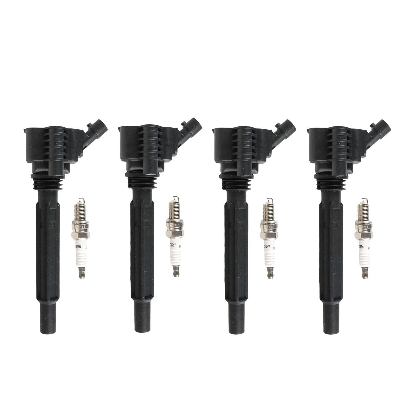 POLARPRA UF673 4 pcs Ignition Coils+ 4 pcs Iridium Spark Plug for 2013-2016 Dodge Dart UF673+93618