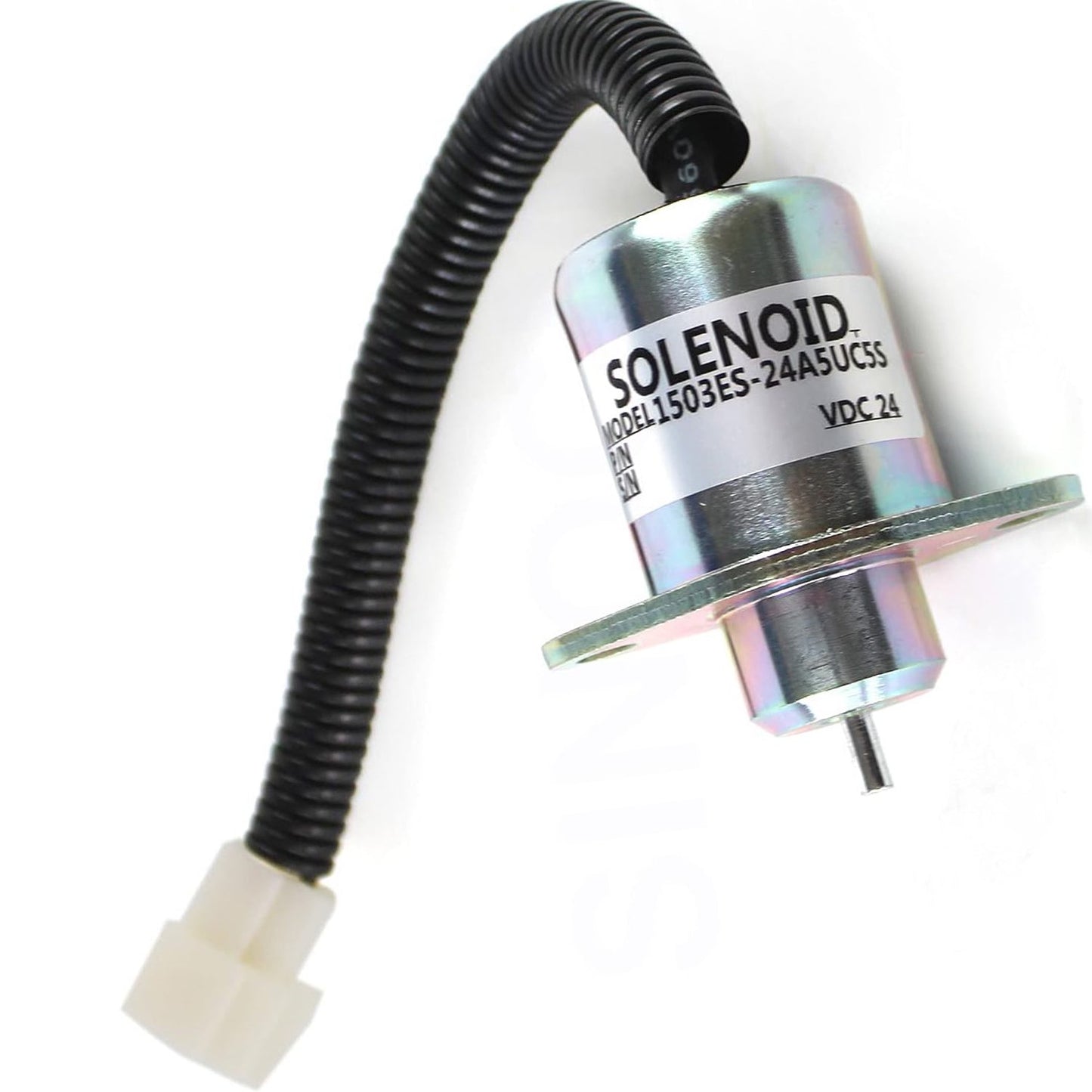 SINOCMP Fuel Shut Off Solenoid 1503ES-24A5UC5S SA-4567-T Fits for Kubota 05 Series Engine Parts Accessories Excavator Stop Solenoid Valve Replace Part