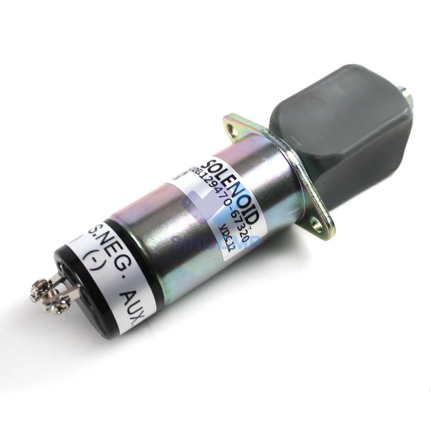 SINOCMP Fuel Shut Off Solenoid 1504-12A6U1B1S2 129470-67320 Fits for Yanmar 1995-Up 3JH 4JH 4LH 6LY Series Diesel Engine Parts Excavator Stop Solenoid Valve