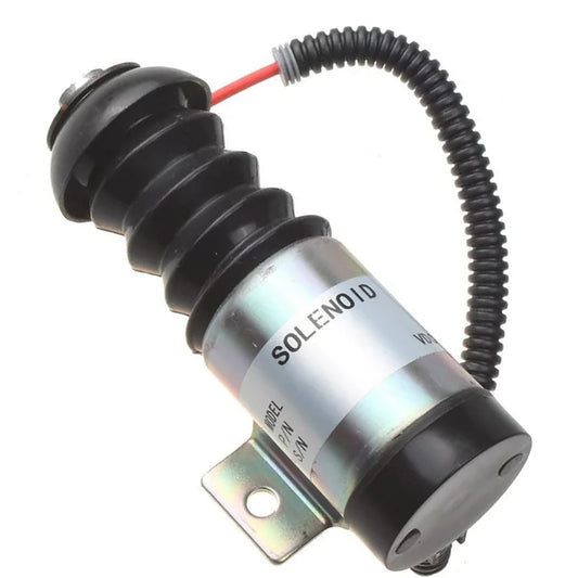 SINOCMP Fuel Shut Off Solenoid 35DZS1E2 04234373 0423384 Fits for Deutz Engine 912 913 914 BF3L914 D914L03 F3L914 Engine Parts Accessories Excavator Stop Solenoid Valve Replace Part