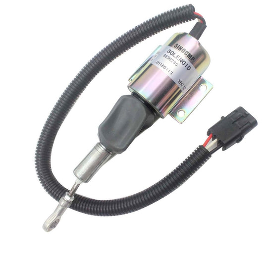 SINOCMP Fuel Shut Off Solenoid 3930235 SA-4348-12 Fits for Cummins 4BT 6BT 6CT NT855 K19 K38 Engine Parts Accessories Excavator Stop Solenoid Valve