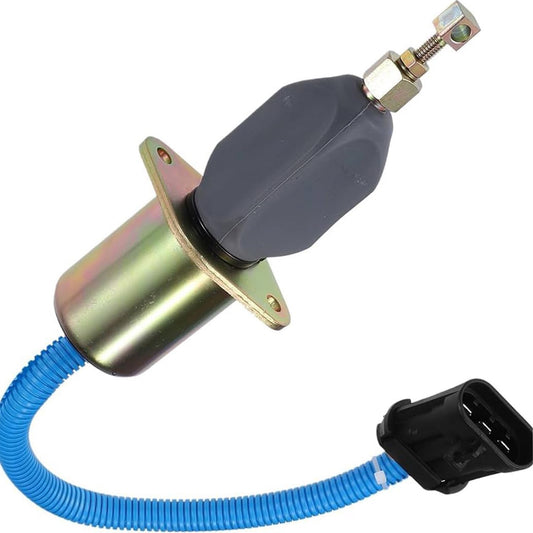 SINOCMP Fuel Shut Off Solenoid 3931570 5016244AA SA-4981-12 Fits for 1994-1998 Dodge Ram 2500 3500 Base 5.9L L6 12V Engine Parts Accessories Excavator Stop Solenoid Valve Replace Part