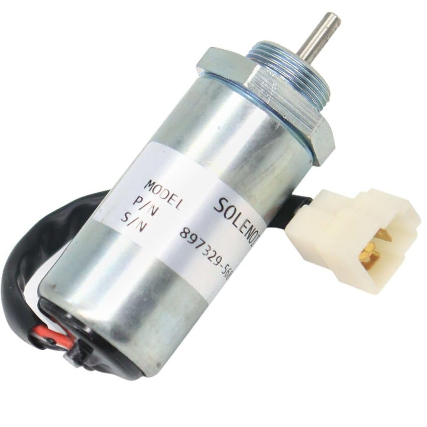 SINOCMP Fuel Shut Off Solenoid 897183-0140 897183-0141 MV1-70B 897329-5680 for Isuzu Engine 3LA1 3LB1 3LD1 3LD2 4LB1 Engine Parts Accessories Excavator Stop Solenoid Valve Replace Part