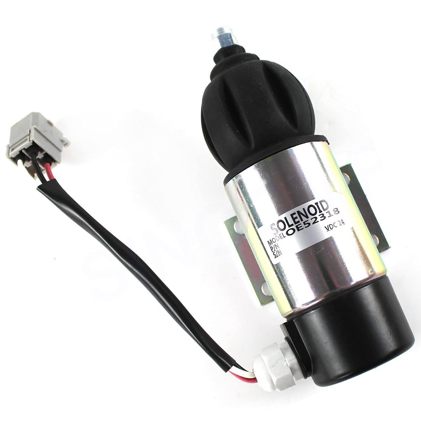 SINOCMP Fuel Shut Off Solenoid S872825 873754 873718 888468 881969 Fits for Volvo Penta Wheel Loader BM4200B 4300B L70 L50 Engine Parts Accessories Excavator Stop Solenoid Valve Replace Part