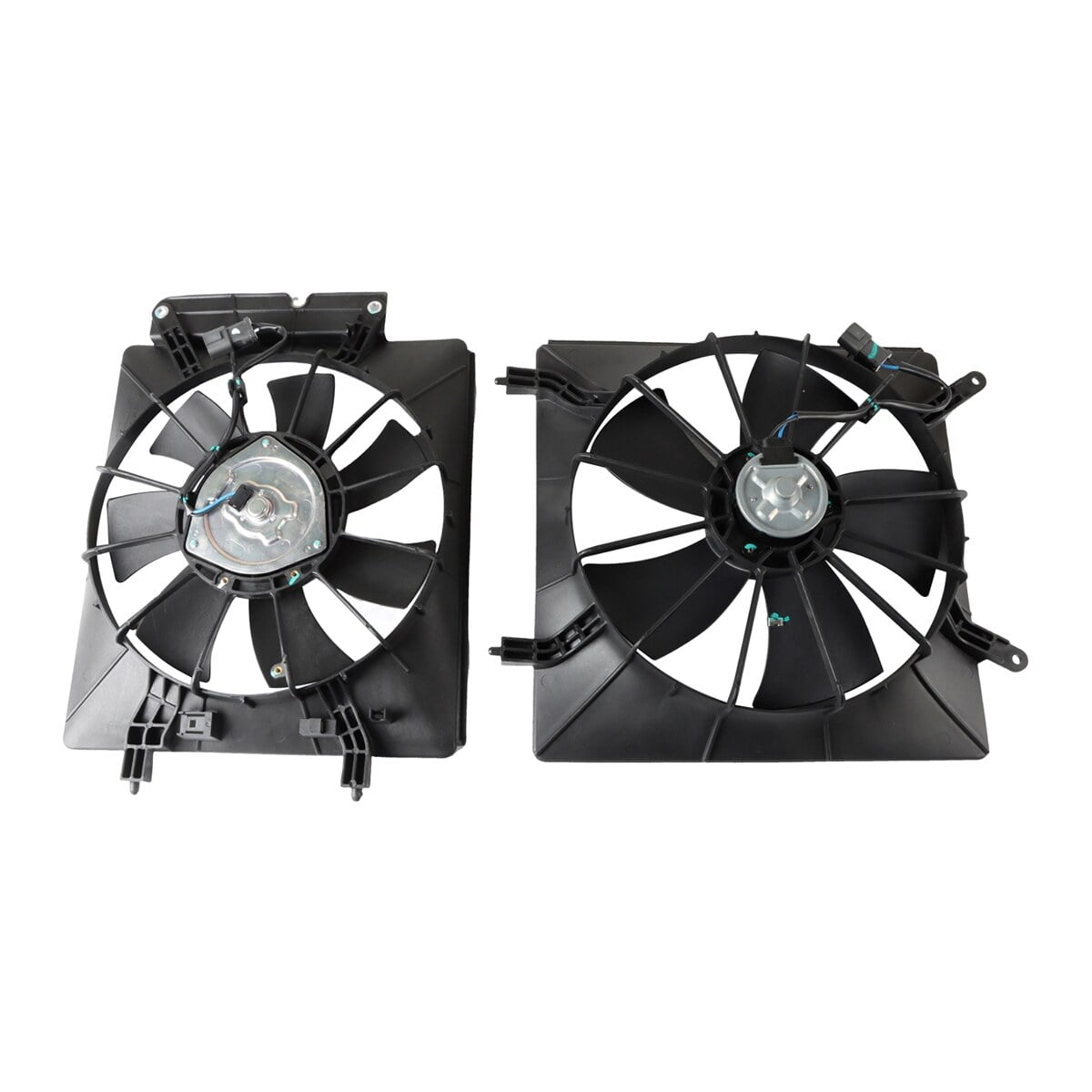 POLARPRA 2pcs Radiator Cooling Fan And A/C Radiator Cooling Fan For 2002-2006 Honda CR-V 620-232 620-233