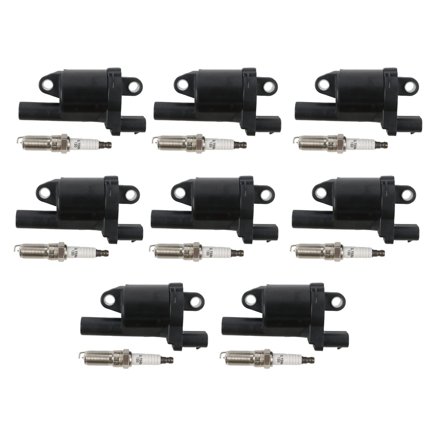 POLARPRA 8pcs ignition coils+ Iridium Spark Plugs for 2018-2014 Chevrolet Silverado 1500 UF742+ 91418