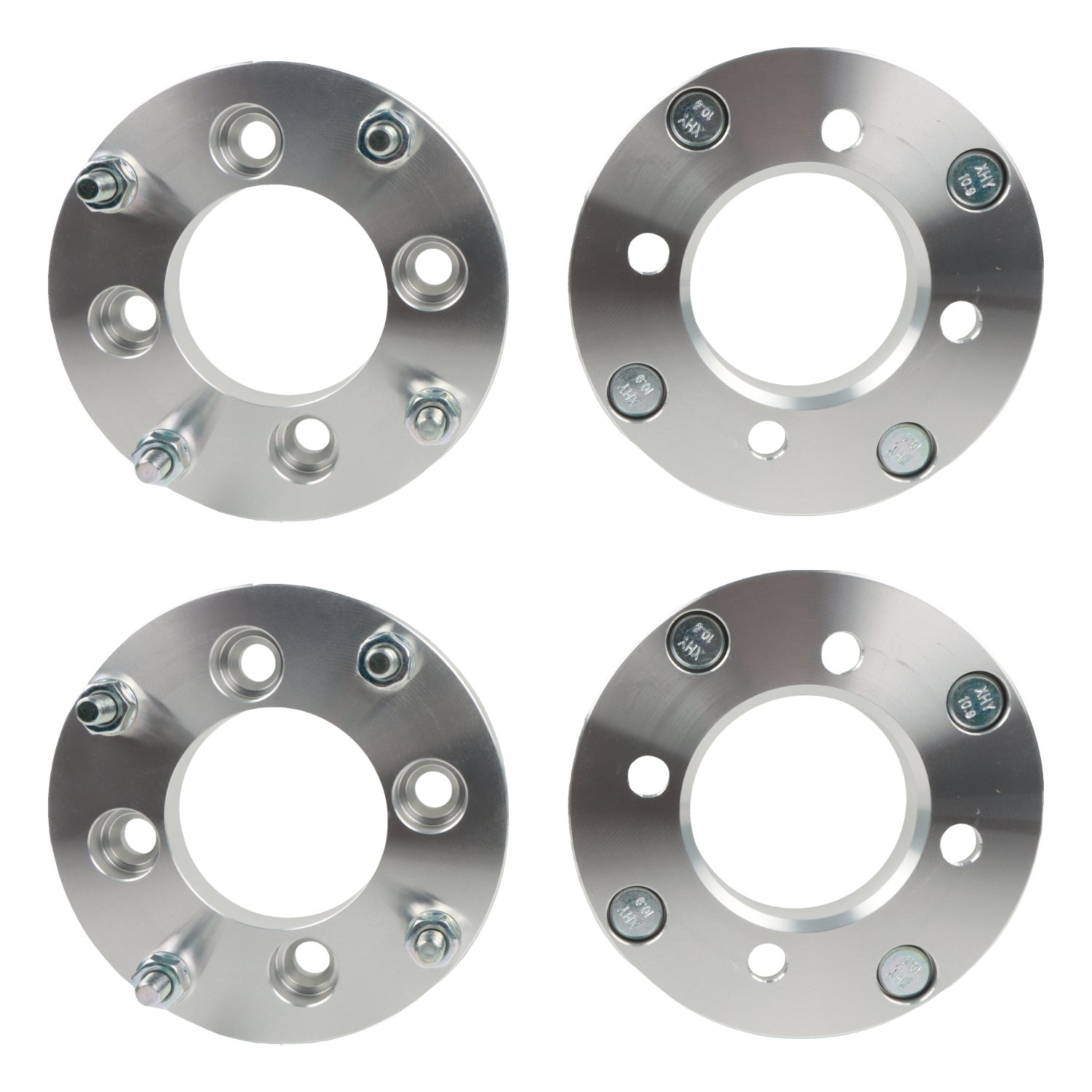 POLARPRA 4PCS  Wheel Spacers 1inch 4x110 to 4x137mm£¬10x1.25 Studs 77.8mm Hub Bore£¬without lip hub Silver