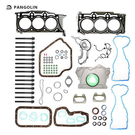 PANGOLIN Engine Cylinder Head Gasket Set with Head Bolts HS54880 Fit for 2011-2016 Chrysler Town & Country, Dodge Durango Charger, Ram 1500 C/V Engine Camshaft Bolt Aftermarket Replace Part