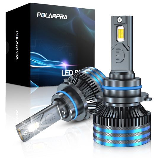 POLARPRA 9006 Led Headlight Bulb - 18,000LM 12CSP Chips Super Brighter HB4 Led Fog Light Bulb 6500K White 1:1 Mini Size Plug and Play LED Light Bulbs for Halogen Low Beam Replacement - Pack of 2