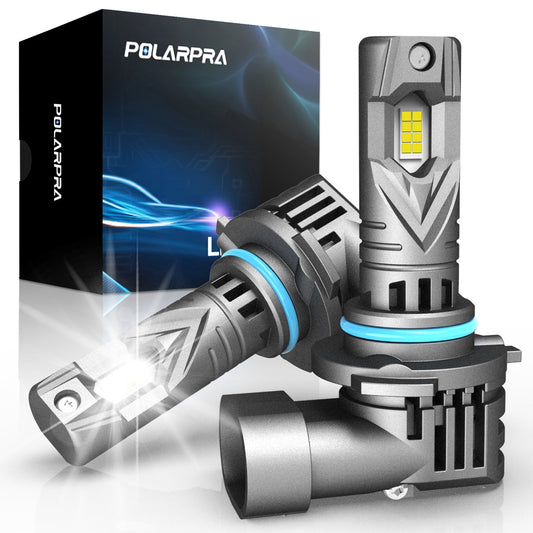 POLARPRA 9006 HB4 Led Fog Light Bulb - 20,000LM 16CSP Chips Super Brighter 9006 Led Bulbs 6500K White 1:1 Mini Size Plug and Play Led Fog Lights for oFF-Road Use ATV/UTV - Pack of 2